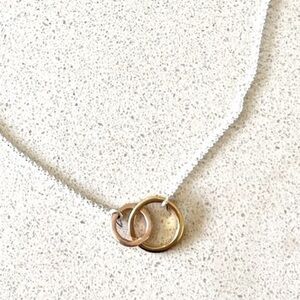 Silver, Gold, & Copper Necklace